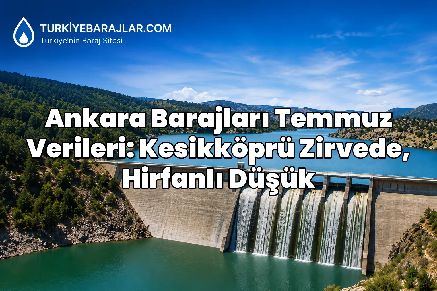 Ankara Barajları Temmuz Verileri: Kesikköprü Zirvede, Hirfanlı Düşük
