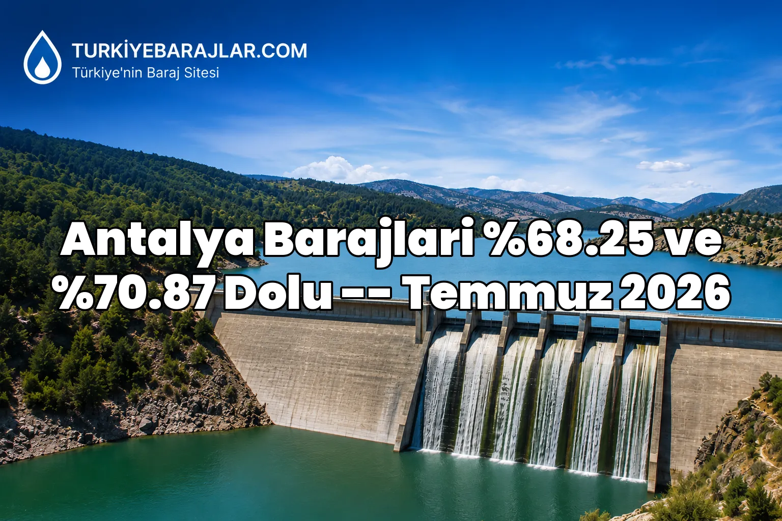ASAT Antalya baraj doluluk oranlari aciklandi! 24 Temmuz 2026