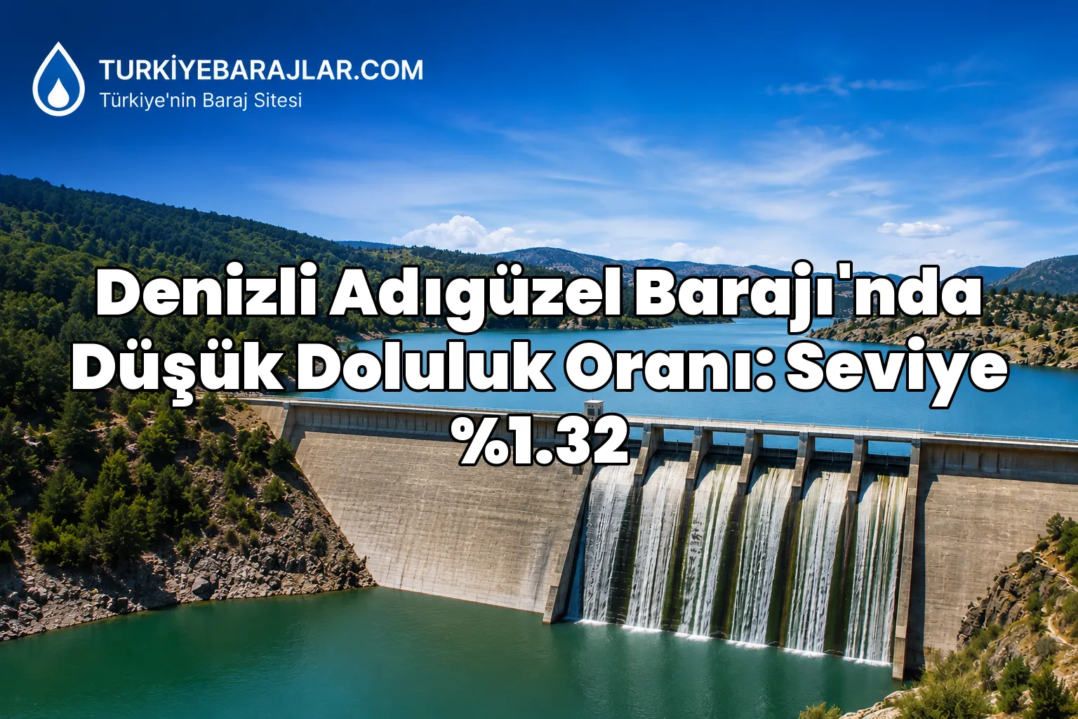 Denizli Adıgüzel Barajı'nda Düşük Doluluk Oranı: Seviye %1.32