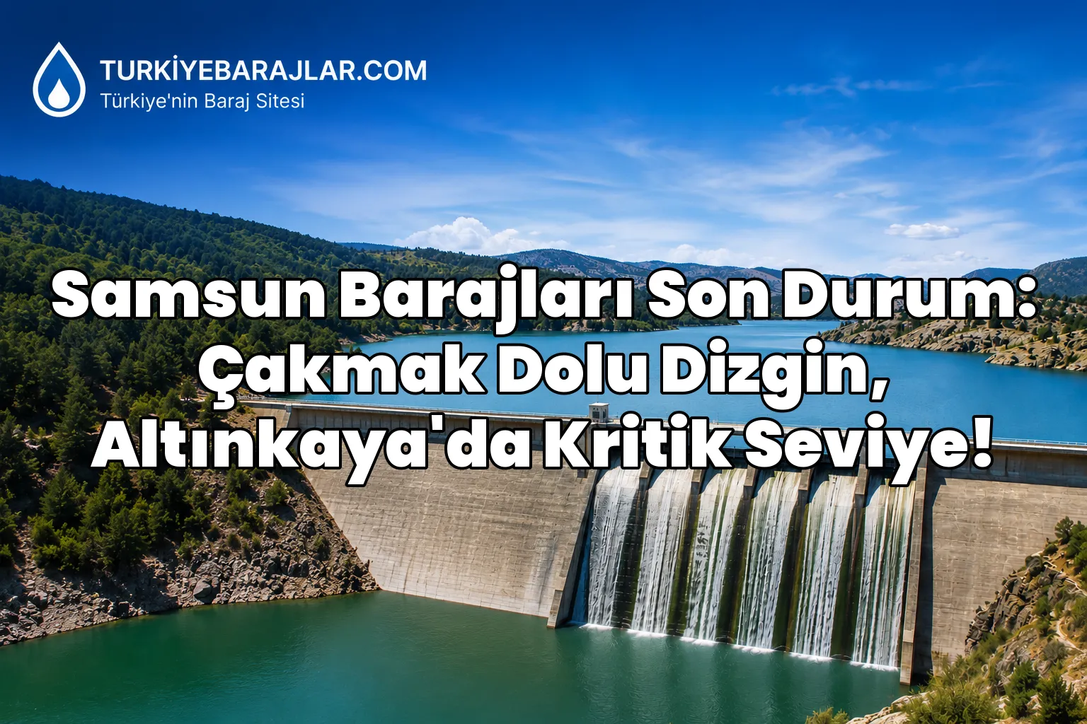 Samsun Barajları Son Durum: Çakmak Dolu Dizgin, Altınkaya'da Kritik Seviye!
